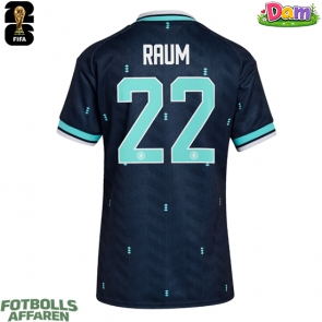 Tyskland David Raum #22 Bortatröja Kvinnor VM 2026 Kortärmad
